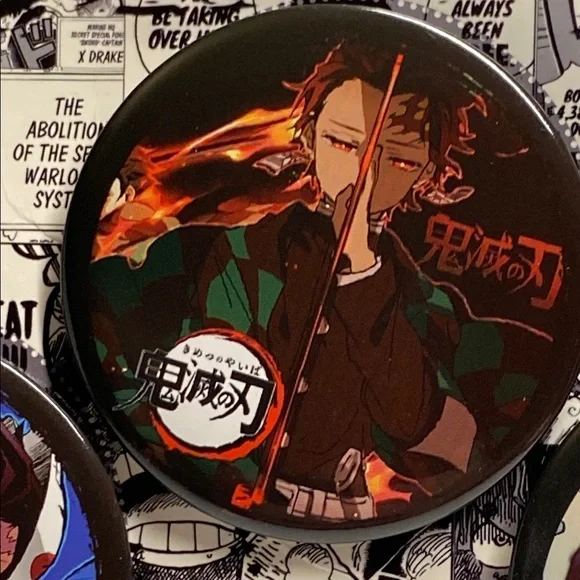 Anime Button 4pc Set - Multicolor - Picture 6 of 7